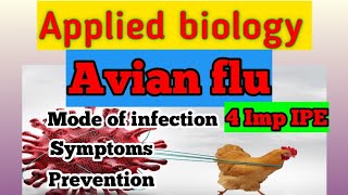 Avian flubird flu causesavian flu and pets for IPE 4 Marks by Sagar zoology [upl. by Ynattyrb]