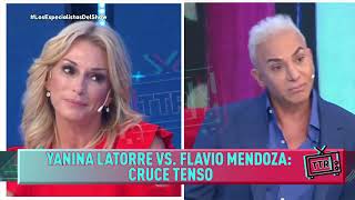 Yanina Latorre VS Flavio Mendoza  Cruce tenso [upl. by Pollard]