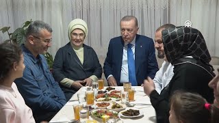 President Erdogan shares iftar with Taş family [upl. by Aniraz974]