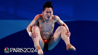 Chinas excellence on display in mens 3m springboard semifinal  Paris Olympics  NBC Sports [upl. by Nylauqcaj4]