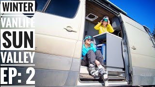 Ep 2 Winter Vanlife is More Than Skiing Powder  Sun Valley Adventure in a Backpack [upl. by Assirac]