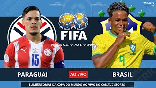 PARAGUAI X BRASIL AO VIVO COM IMAGENS  PARAGUAY X BRASIL  ELIMINATÓRIAS COPA DO MUNDO 2024 [upl. by Deron12]