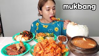 자가격리😷제육볶음 청국장 코다리조림 김치 등 집밥 한식먹방 Korean Food Cheonggukjang Jeyukbokkeum Kimchi Mukbang eating show [upl. by Acinorehs903]