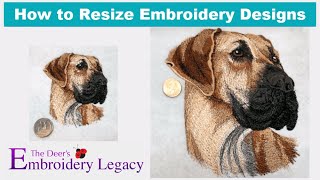 How to Properly Resize Embroidery Designs [upl. by Kabab]