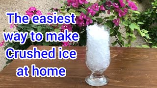 Homemade Crushed ice How to make crushed ice at home for cocktails [upl. by Alleb]