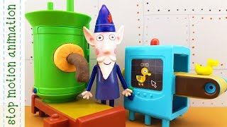 The Elf Factory Wise Old Owls Toys Making Machine Ben amp Hollys Little Kingdom Stop Motion Anima [upl. by Lyle649]