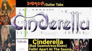 Bad Seamstress Blues  Fallin Apart At The Seams  Cinderella  Guitar  Bass TABS Lesson [upl. by Submuloc]