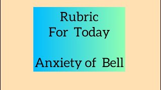 Rubric for Today  Anxiety of Belladonna  Dr Neelam Avtar Singh [upl. by Namwen]