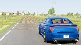 Mobil vs Speed Bumps 21  BeamNG Drive [upl. by Edgar592]