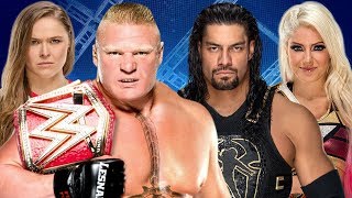 Brock Lesnar and Ronda Rousey vs Roman Reigns and Alexa Bliss [upl. by Nomaj]