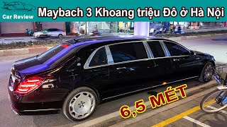 Bắt Gặp Maybach S650 Pullman trên phố Hà Nội  Xe 3 Khoang dài 65 Mét gái vài chục tỷ [upl. by Mcnally]