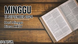 Bacaan Liturgi Minggu 15 September 2024  Hari Minggu Biasa ke XXIV [upl. by Atela]