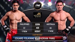 Eduard Folayang vs Adrian Pang  Full Fight Replay [upl. by Creighton]