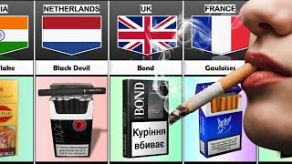 Cigarette Brands From Different Countries [upl. by Marko]