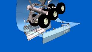 A380 Door and Landing Gear Animation [upl. by Euqinad]