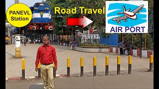 Panvel station to ✈ Airport Road travel🚖 navimumbaipanvelairportroadmap panvelairportprojectupdate [upl. by Anaik82]