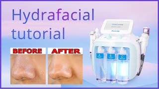 Hydrafacial Tutorial  How To Use Hydrafacial  Skin Care Treatment Step by Step [upl. by Rhine]