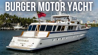 1985 118 Burger SuperYacht Tour  See Inside this 3750000 American Classic Luxury Yacht [upl. by Karlie]