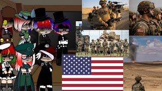 past countryhumans react to America military 2000 to 2023 [upl. by Alita]