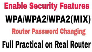 How to Enable WPAWPA2WPA2MIX Encryption on Wireless Router in Hindi [upl. by Hobard177]