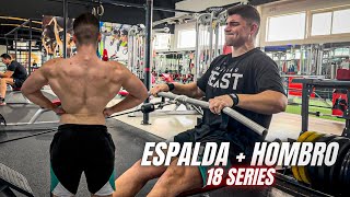 MI ENTRENAMIENTO DE ESPALDA  HOMBRO EXPLICACIÓN COMPLETA [upl. by Hutt107]