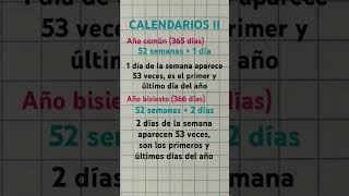 CALENDARIOS razonamientomatematico añocomún añobisiesto rm calendarios dias calendariosrm [upl. by Celie]