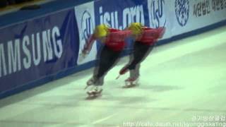 NSLOW 201314 Short Track World Cup 2 Warm Up RUSSIA 안현수 워밍 HDV 0017 [upl. by Nic]