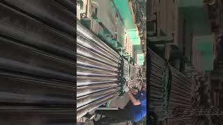 Honing steel pipe piston rod [upl. by Ayyn]