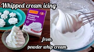 Whipped Cream Icing from Powder Whipping Cream Whipped Cream Icing Recipehow to make Whipped Cream [upl. by Cthrine]