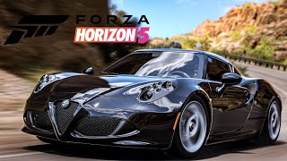 Forza Horizon 5  Der wunderschöne Alfa Romeo 4C und der kleine Abarth Rennzwerg sind zurück S24H [upl. by Brandes]