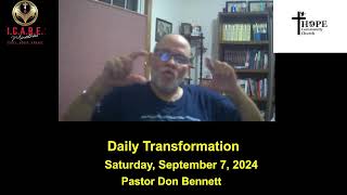 Daily Transformation  Watch out for premeditated sin [upl. by Haidebez]