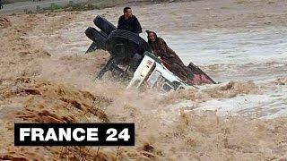 Inondations au MAROC  au moins 28 morts dans des précipitations dintensité quotexceptionnellequot [upl. by Ermine]