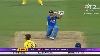 last over thriller finished MS Dhoni and Manish Pandey India vs Australia 2016 [upl. by Guild]