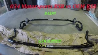 034 MotorSports Sway bar install on mk7 GTI [upl. by Yttel]