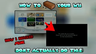 What you can do if you have a bricked wii [upl. by Ynobe]