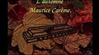 Lautomne de Maurice Carême récitée par ma fille de 5 ans  école maternelle [upl. by Filipe72]