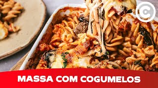 Como fazer Massa com Cogumelos  Receita Vegetariana [upl. by Starkey]