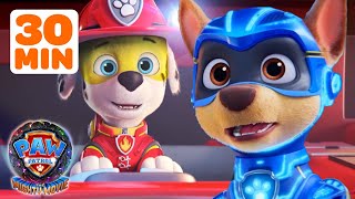 PAW Patrol The Mighty Movie BEST Moments w Marshall amp Chase  30 Minute Compilation  Nick Jr [upl. by Niraj]