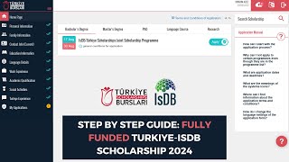 Step by step Guide How to Apply for the TurkiyeISDB Scholarship 2024 [upl. by Malvino970]