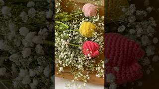 Tulipes au crochet 🧶 printemps flowers crochet crochetdébutant crochetpattern tutocrochet diy [upl. by Carleton]