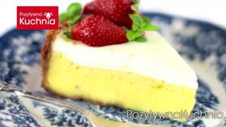 Sernik nowojorski 🍰 New York Cheesecake 🇺🇸  Dorota Kamińska [upl. by Onileba]