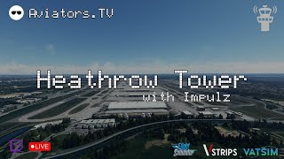 VATSIM ATC Heathrow Tower with Dan  18092023  streamvod vatsim atc airtrafficcontrol [upl. by Atiroc]