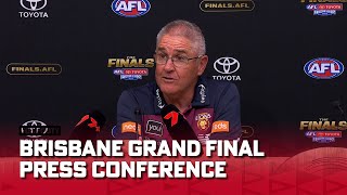 We have to handle this loss well Chris Fagan  AFL Grand Final  Brisbane Press Conference [upl. by Katerina]