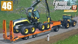 Transport sprzętu leśnego Farming Simulator 15 GOLD 46 gameplay pl [upl. by Salokin129]