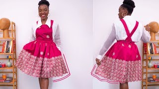 how to cut and sew a pinafore dress [upl. by Mike]