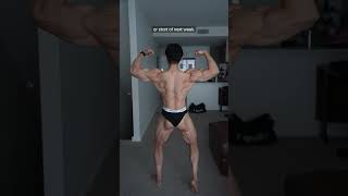 I take a video every week until my bodybuilding competition week 4855 [upl. by Hortensia221]