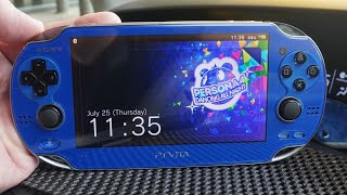 Ps Vita Fat OLED Sapphire Blue IRS1001 Anti GPU Crash CFW 64gb [upl. by Kevon990]