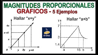 MAGNITUDES PROPORCIONALES 03 Graficos de Proporcionalidad Directa e Inversa [upl. by Anissej]