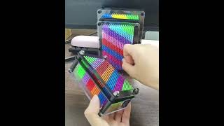 1pc Rainbow 3d Pin Art Toy DIY Sensory HandprintPin Art BoardPerfect Gift [upl. by Haswell]