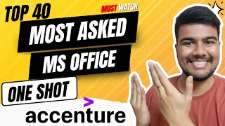 Top 40 MS Office Questions to Crack Accenture [upl. by Esch]